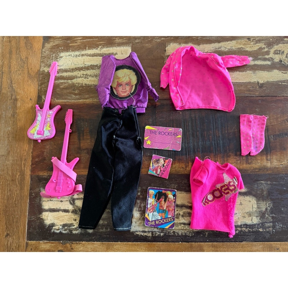 Barbie And The Rockers Clothing Lot Shirt Pants Guitars